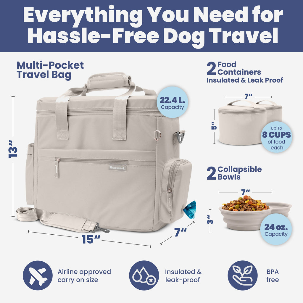 The Original Doggy Bagâ„¢ Dog Travel Bag for Supplies