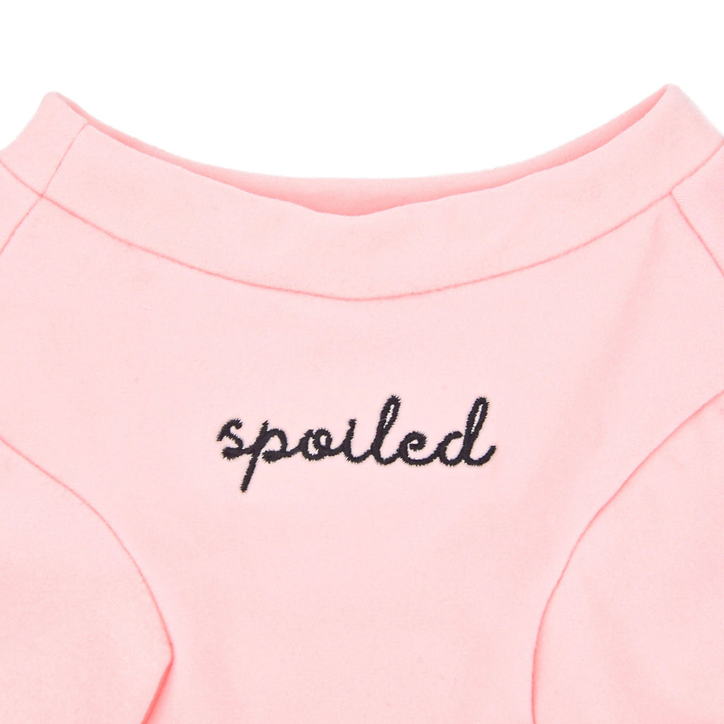Fur Elise Spoiled Mock Neck Shirt — Cupid’s Blush