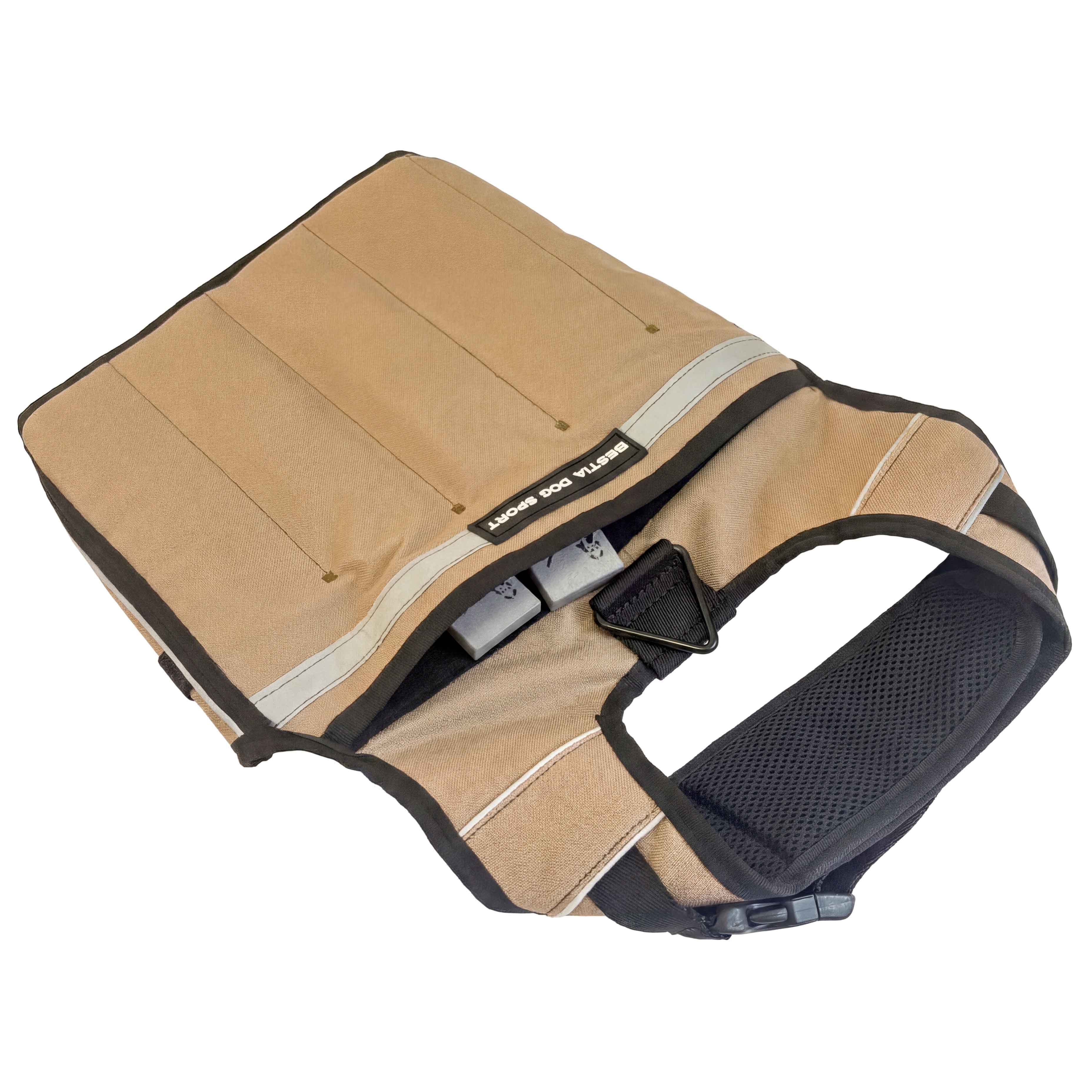 Bestia Dog Sport Weighted Harness Khaki