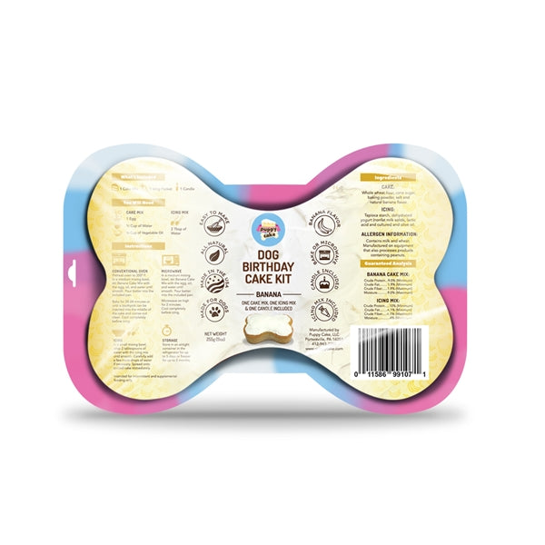 Dog Birthday Cake Kit - Banana Banana