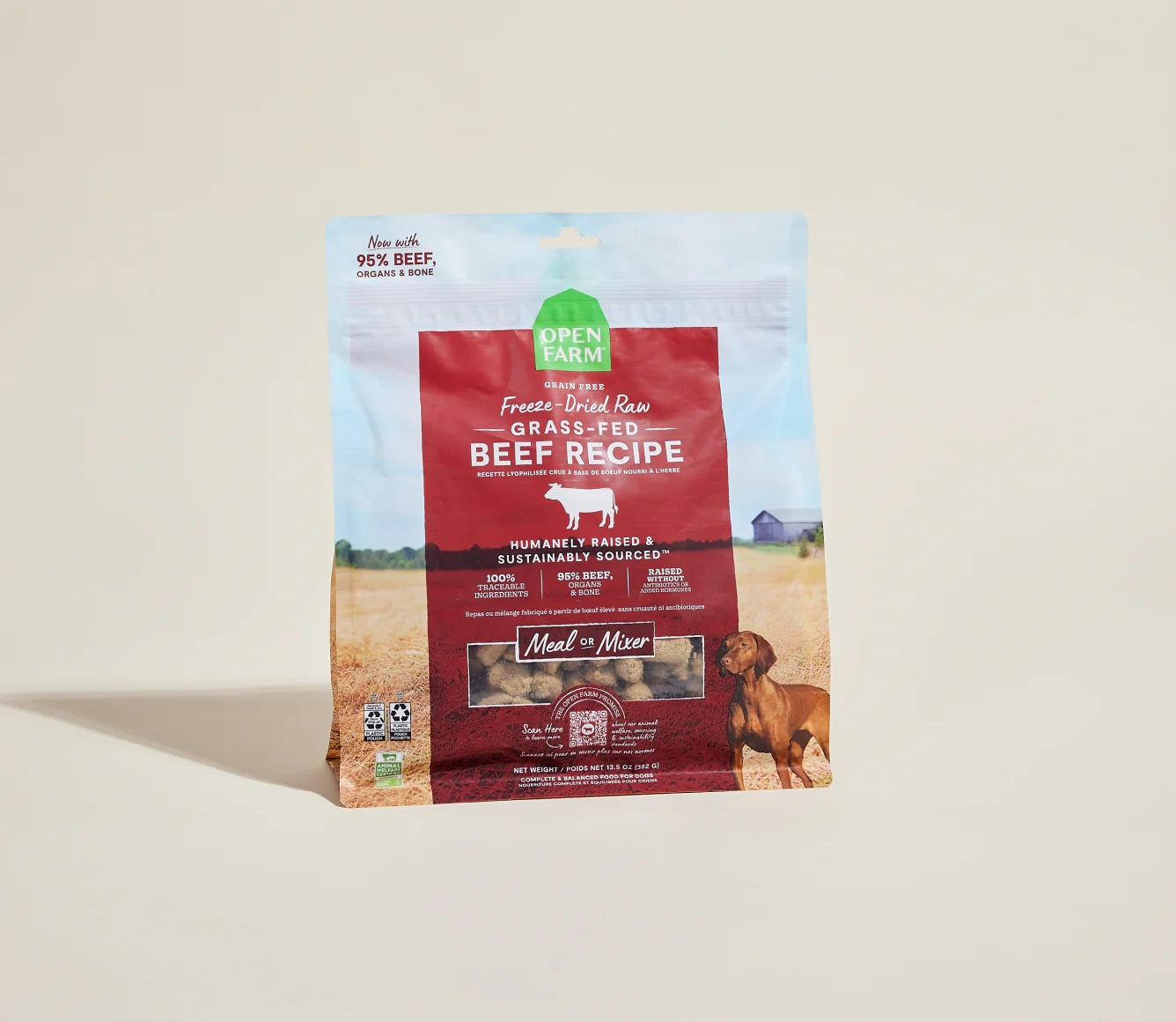 Grass-Fed Beef Freeze Dried Raw Morsels for Dogs 22 oz