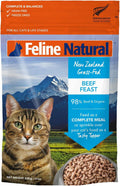 Beef Freeze Dried Cat food by Feline Naturals Beef 11oz