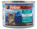 Beef & Hoki Canned Wet Cat Food by Feline Naturals 6 oz Beef & Hoki