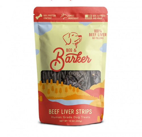 Beef Liver Jerky Strips Dog Treats, 4oz Beef Liver