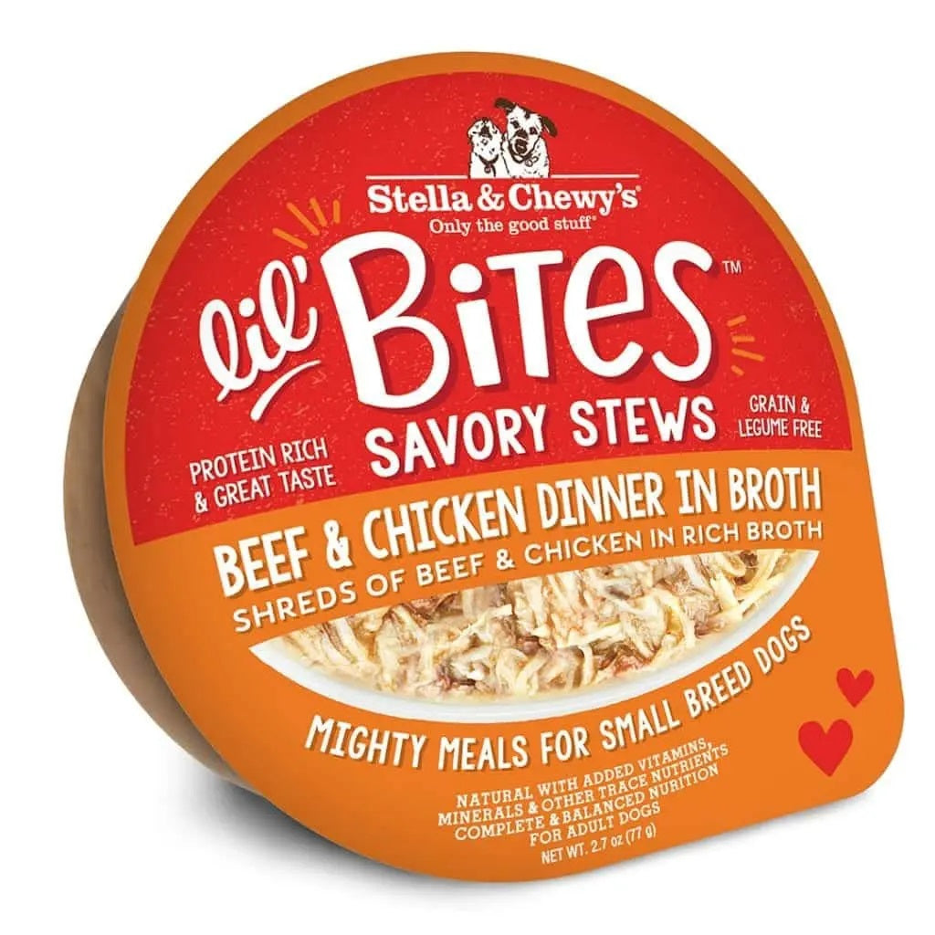 Lil’ Bites Savory Stews in Broth by Stella & Chewy's Chicken & Beef