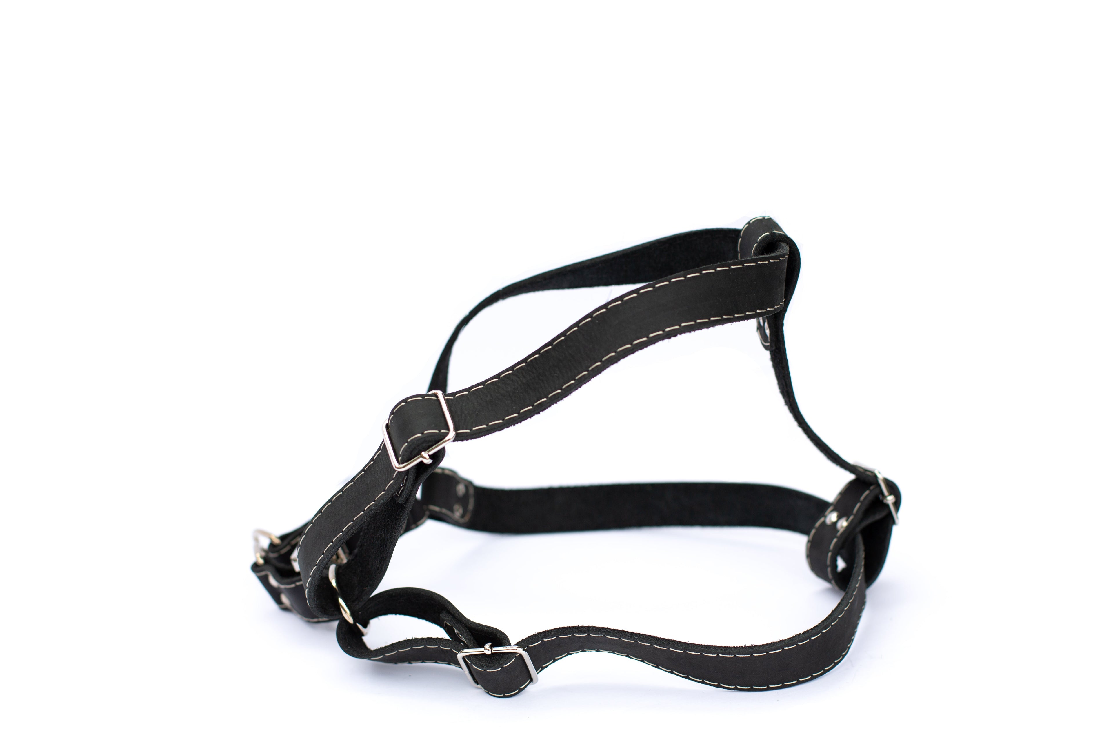 Step In Leather Dog Harness Black Super Soft Leather