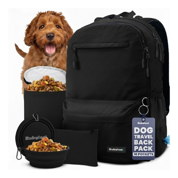 The Original Doggy Bag™ Backpack for Dog Supplies Black