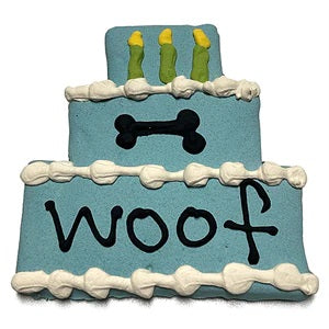 Birthday Cake Dog Treats Blue