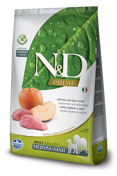Boar & Apple Adult Dog Food by Farmina 26.5 lbs (Med Max) (No shipping)