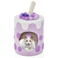 Bubble Tea Cat Tree Tower with Scratching Post Purple