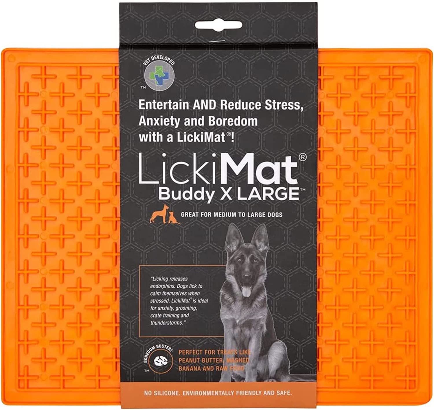 LickiMat Buddy - Assorted Colors XL - Orange