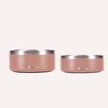 Tilley + Me Stainless Steel Pet Bowl – Non-Slip, Durable & Dishwasher Safe | 32oz and 64oz Terracotta Rose