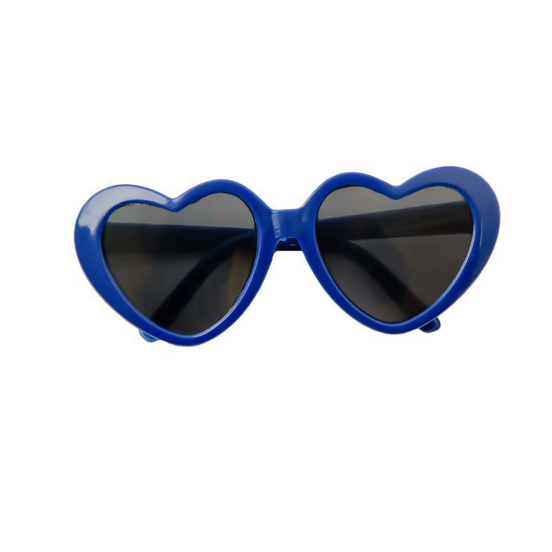 Creative Love Pet Dog Cat Creative Sunglasses Sun Glasses with Accessories Photo 8*7.5*3cm Deep Blue