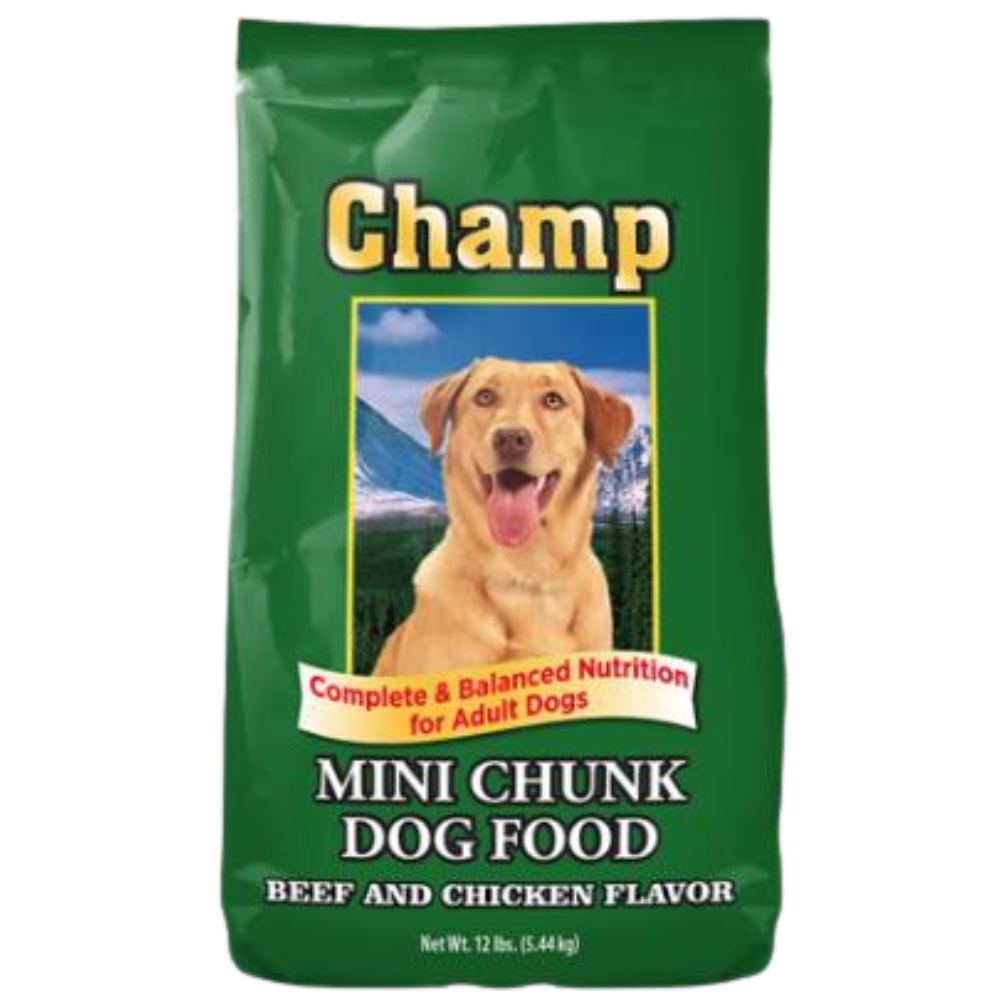 Champ Mini Chunk Beef & Chicken Flavor Dog Food (12 lb) Default Title