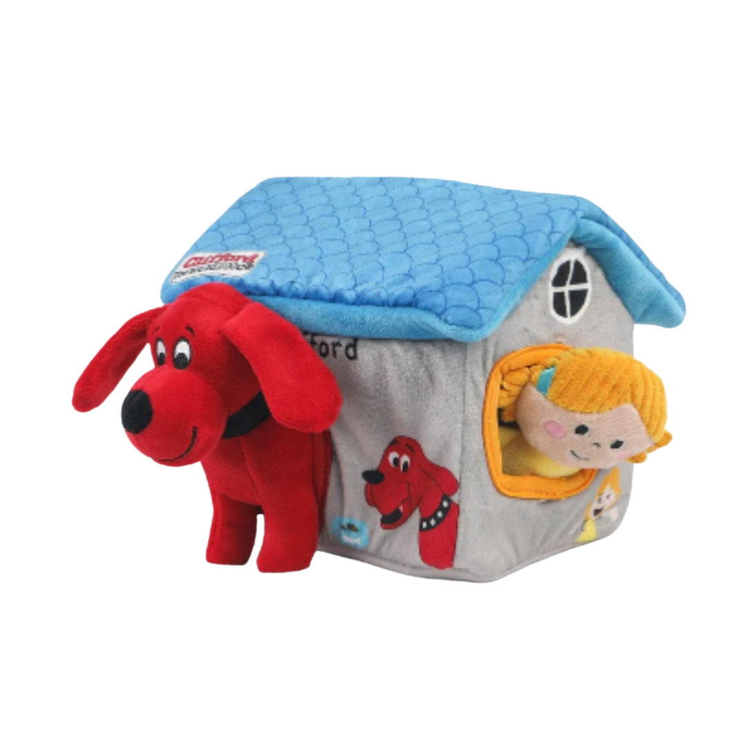 Clifford Cozy House Puzzle Plush Pet Toy – 7.9" (8 oz) Default Title