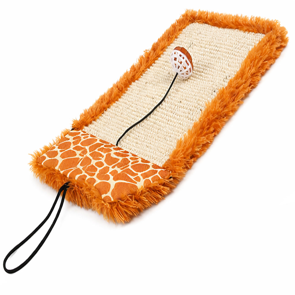 Pet Life ® 'Scrape-Away' Sisal and Jute Hanging Carpet Cat Scratcher Toy Brown