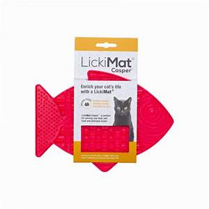 LickiMat for Cats Red - Casper (Mature Cats)