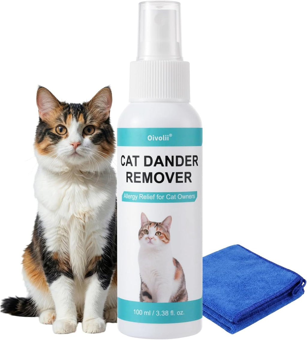 Cat Dander Remover Spray Natural Allergy Relief No Rinse Anti Dander Default Title