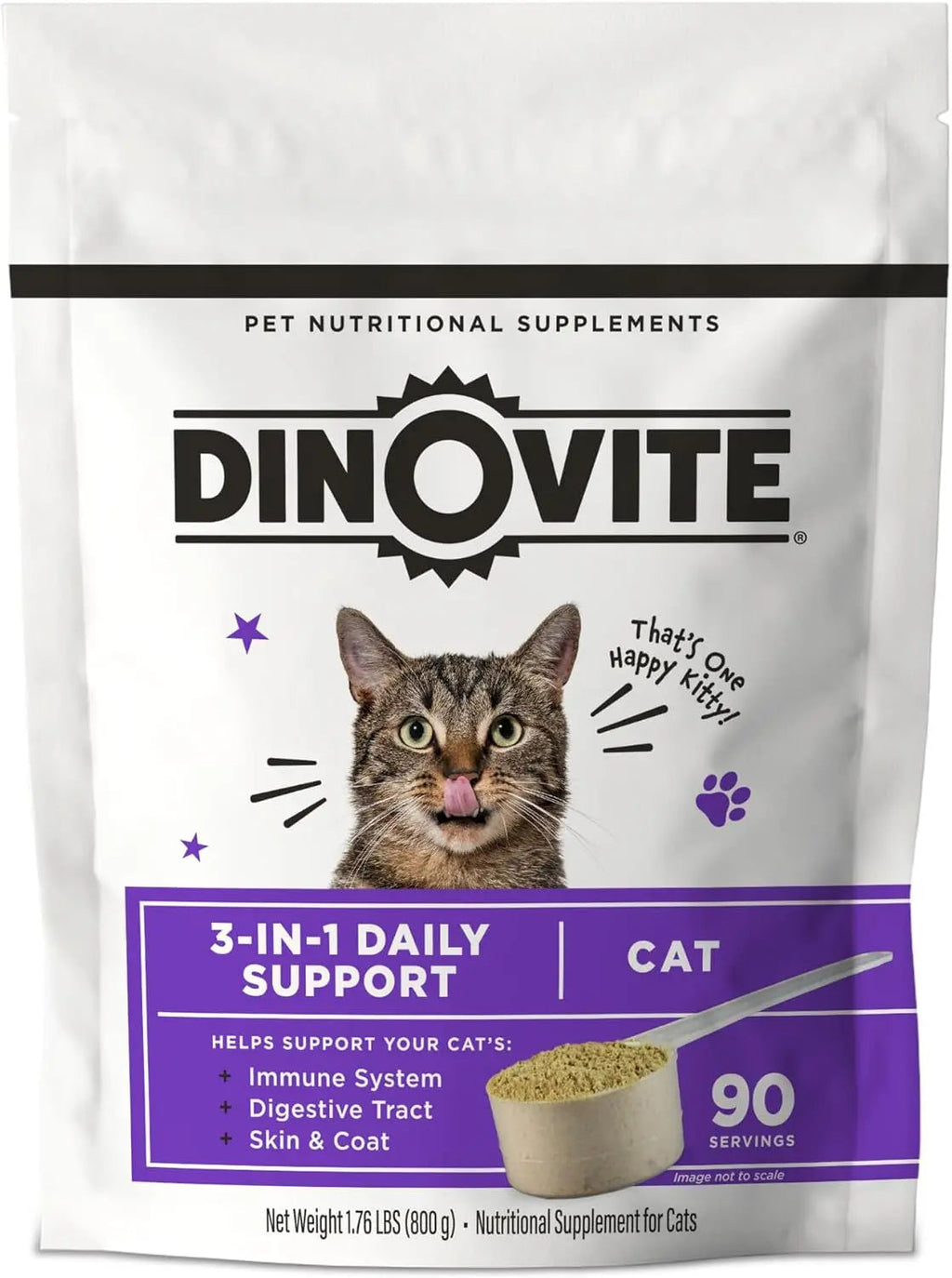 Cat Multivitamin Supplement with Probiotics, Omega 3 & Skin + Coat Support Default Title