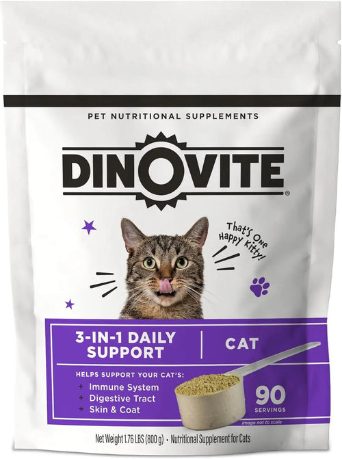 Cat Multivitamin Supplement with Probiotics, Omega 3 & Skin + Coat Support Default Title