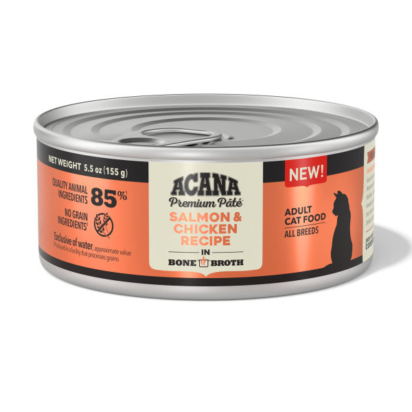 Salmon, Chicken & Bone Broth Recipe Cat Pate by Acana, 5.5oz