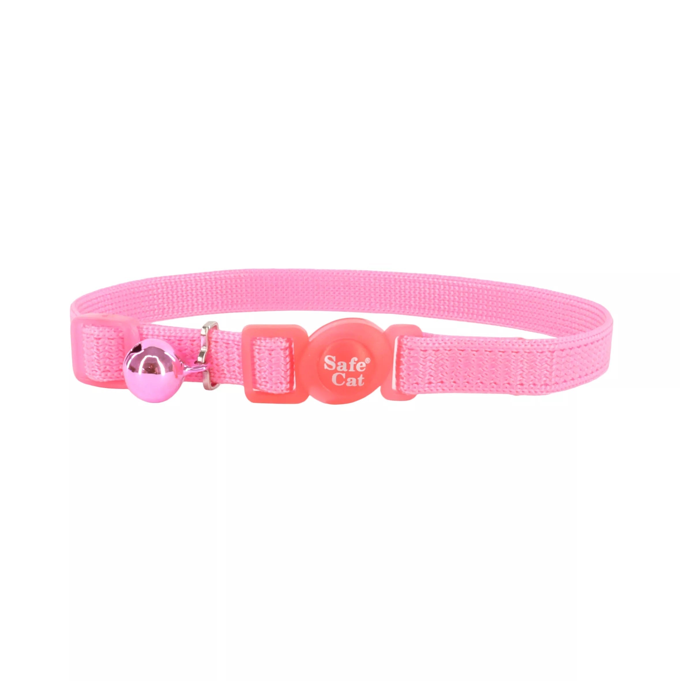 Safe Cat Adjustable Snag-Proof Breakaway Collar Bright Pink