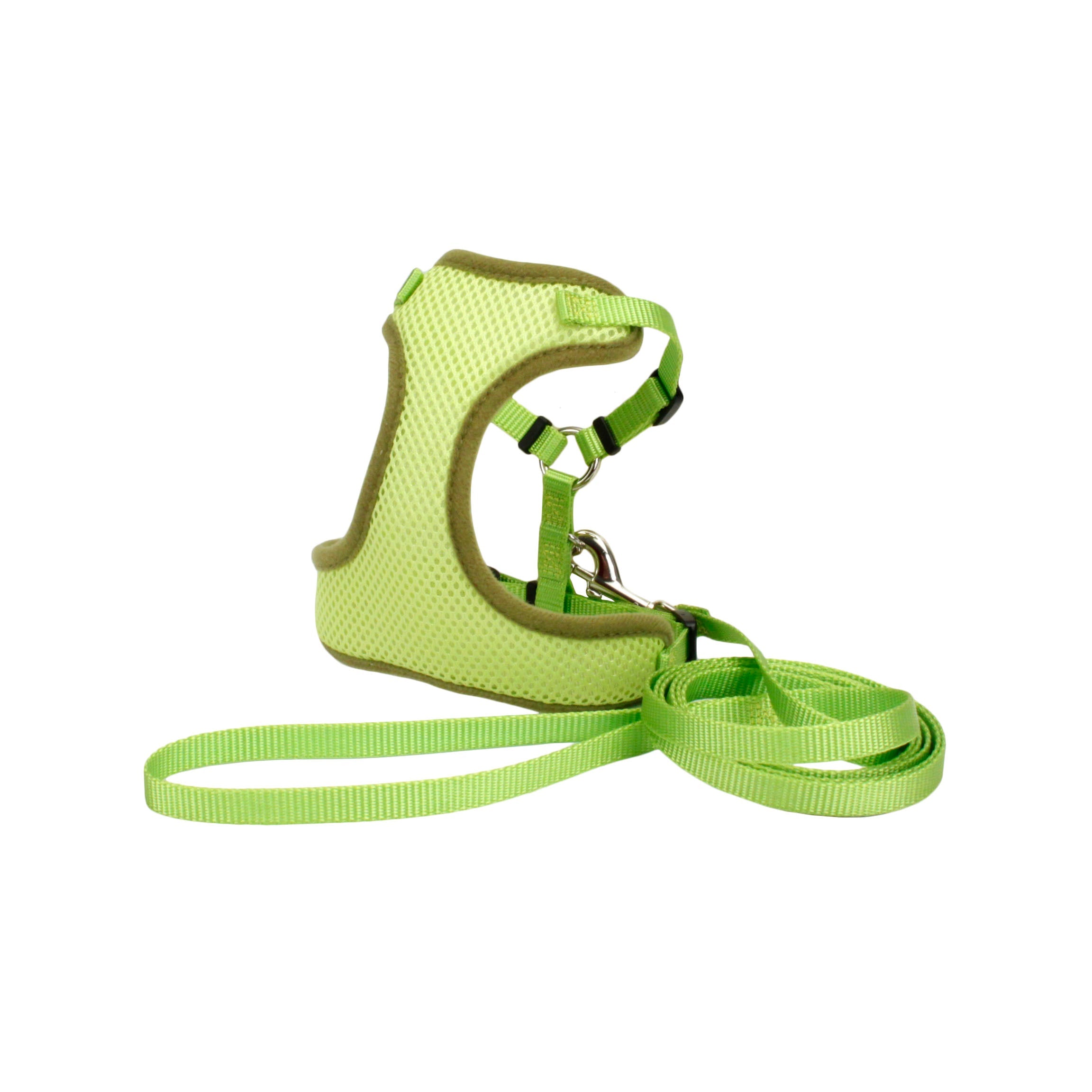 Cat Harness with 6' Leash - Soft Adjustable Comfort Lime
