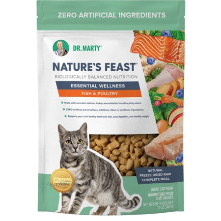 Freeze Dried Fish & Poultry Cat Food by Dr. Marty Fish & Poultry 12 oz