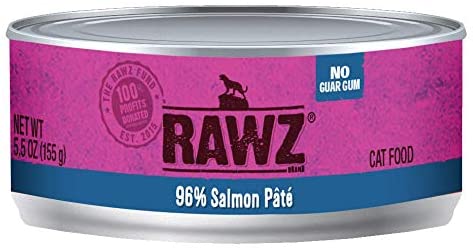Salmon Pate Canned Cat Food by Rawz 5.5oz Salmon