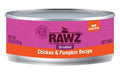 Chicken & Pumpkin Shredded Cat Food by Rawz 5.5 oz