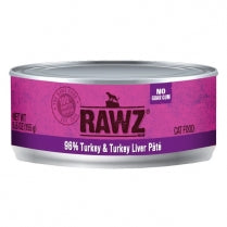 Turkey Pate Canned Cat Food by Rawz 5.5oz Turkey & Liver