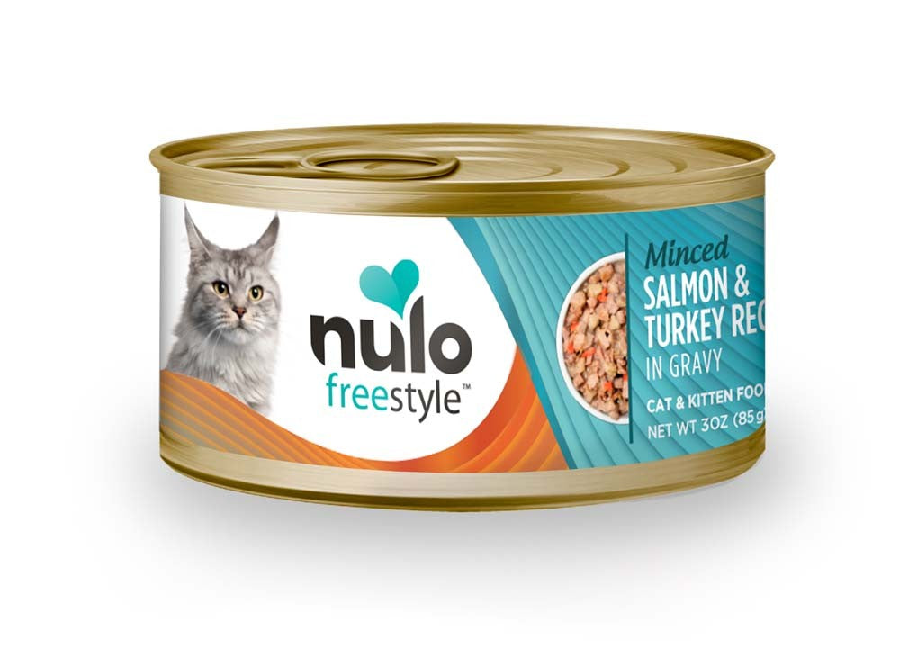 Salmon & Turkey FreeStyle Minced Wet Cat Food, 3oz Salmon & Turkey