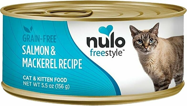 Salmon & Mackerel Freestyle Pate Grain Free Wet Cat food, 5.5oz Salmon & Mackerel