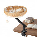 Cat Desk Bed with Removable Padded Cushion for Indoor Cats Default Title