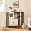 Cat Litter Box Enclosure with Scratching Posts and Platform Default Title