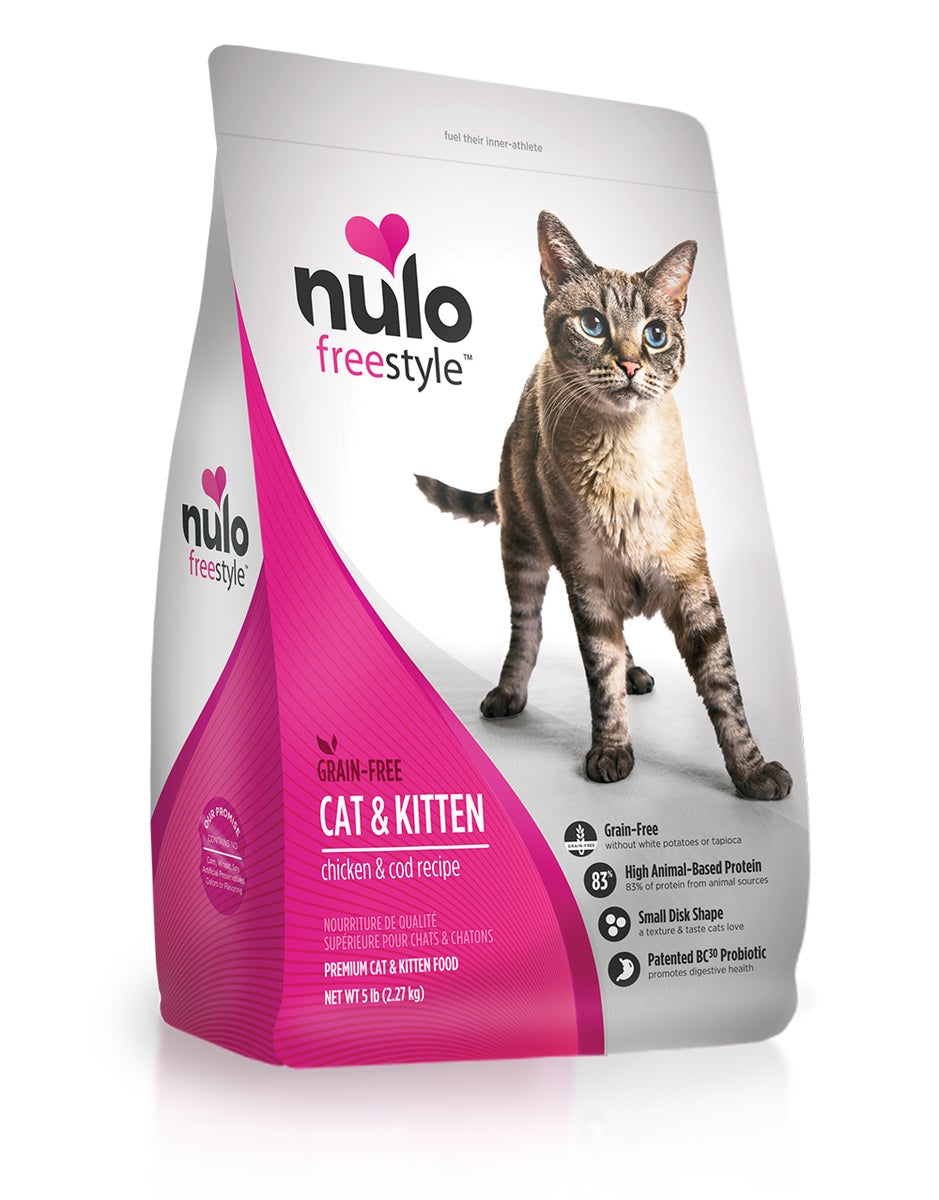 FreeStyle High-Protein Kibble Chicken & Cod recipe by Nulo 12 lb