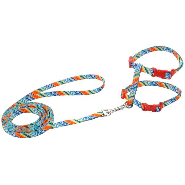 Figure "H" Fashion Adjustable Cat Harness and Leash Combo Rescue