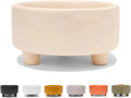 Ceramic Cat & Dog Pet Bowl, Elevated Stoneware Feeder, Dishwasher Safe Buttercream