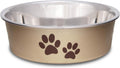 Loving Pets Bella Dog Bowl - Champagne Large