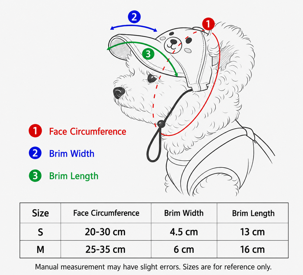 Sherpa Teddy Dog Visor Hat with Adjustable Back Strap – Boutique Winter Pet Sun Cap