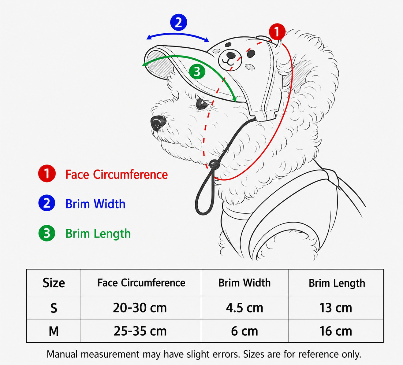 Sherpa Teddy Dog Visor Hat with Adjustable Back Strap – Boutique Winter Pet Sun Cap