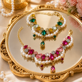 Luxury Pet Necklace Crystal Pearl Designer Dog Jewelry Collar