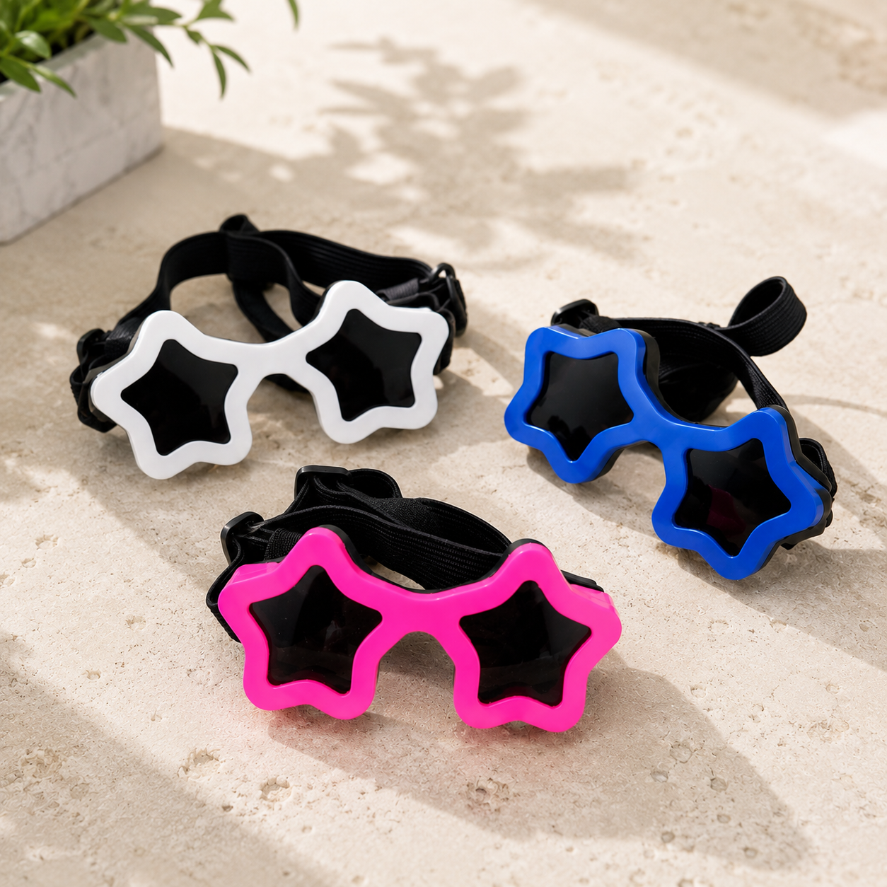 Star Shaped Pet Sunglasses Adjustable Dog Goggles Cute Fashion Glasses for Small Dogs Cats UV Protection