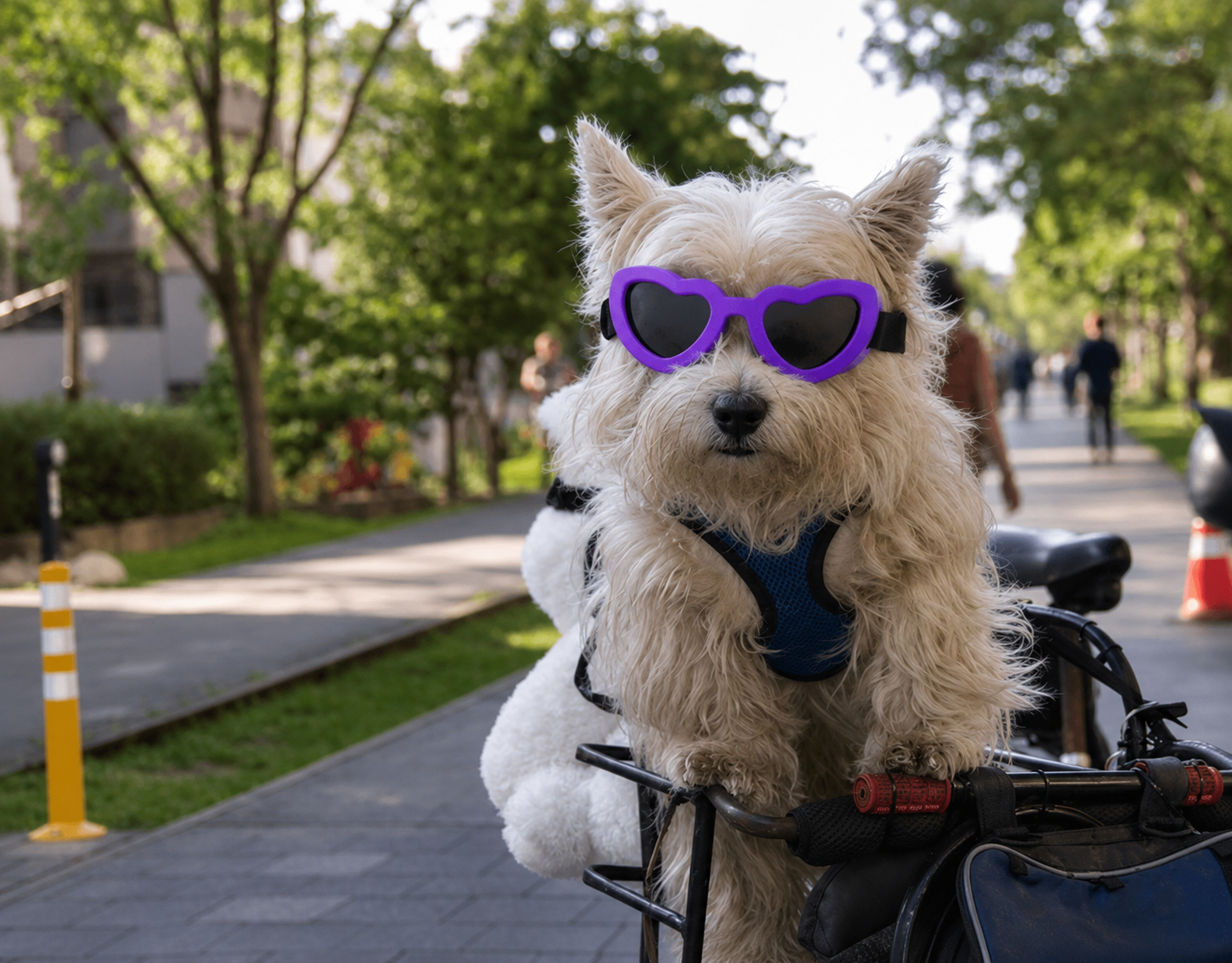 Heart Shaped Pet Sunglasses Adjustable Dog Goggles Cute Fashion Glasses for Small Dogs Cats UV Protection
