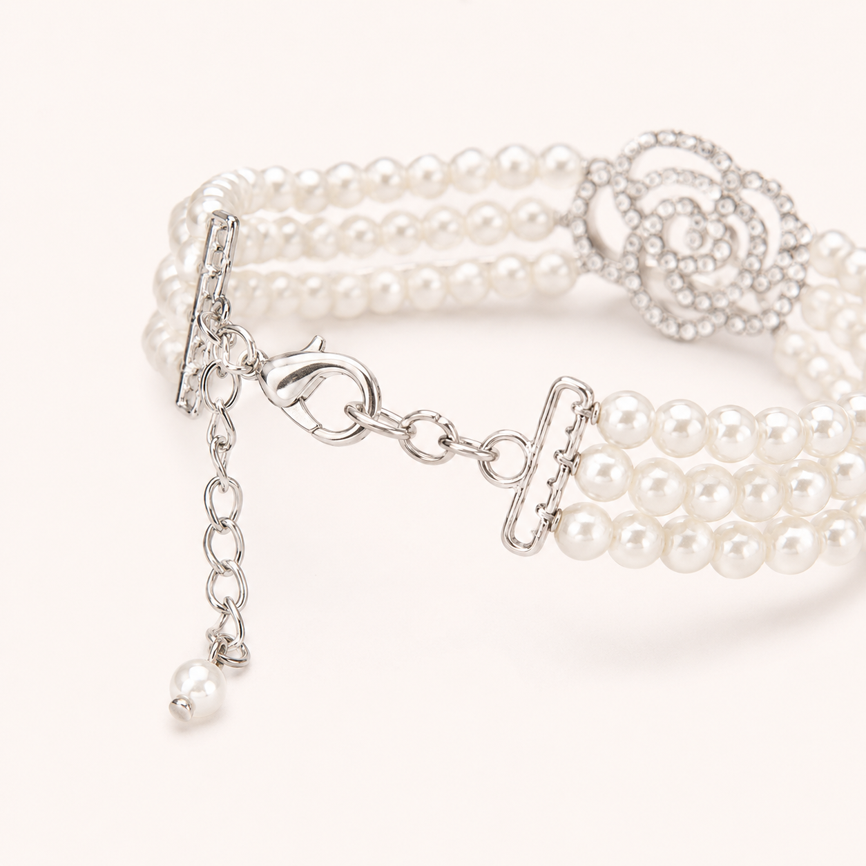 Pearl Rose Pet Necklace Luxury Dog Jewelry Accessories