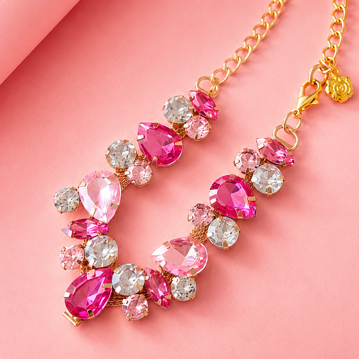 Luxury Crystal Pet Necklace – Rhinestone Dog Jewelry Collar for Small Dogs & Cats
