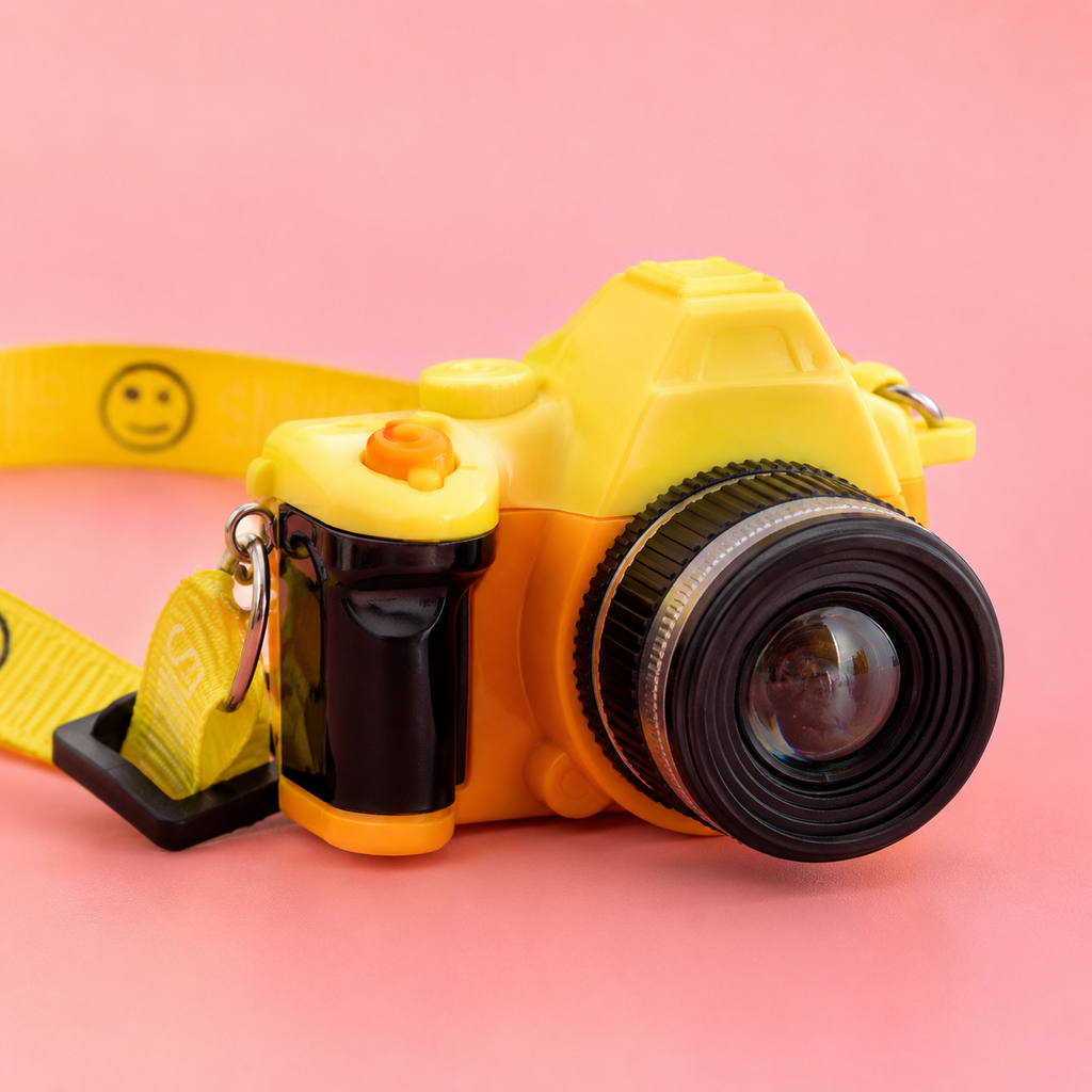Interactive Camera Pet Necklace with Shutter Sound & Flash for Dogs & Cats - Colorful Photo Prop Accessory
