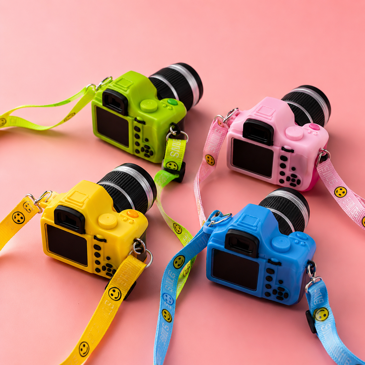 Interactive Camera Pet Necklace with Shutter Sound & Flash for Dogs & Cats - Colorful Photo Prop Accessory