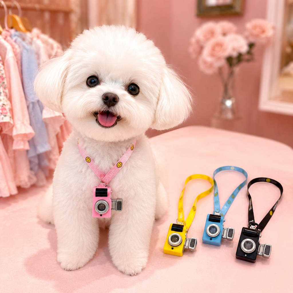 Cute Camera Pendant Pet Necklace – Fashion Camera Charm Dog & Cat Accessory