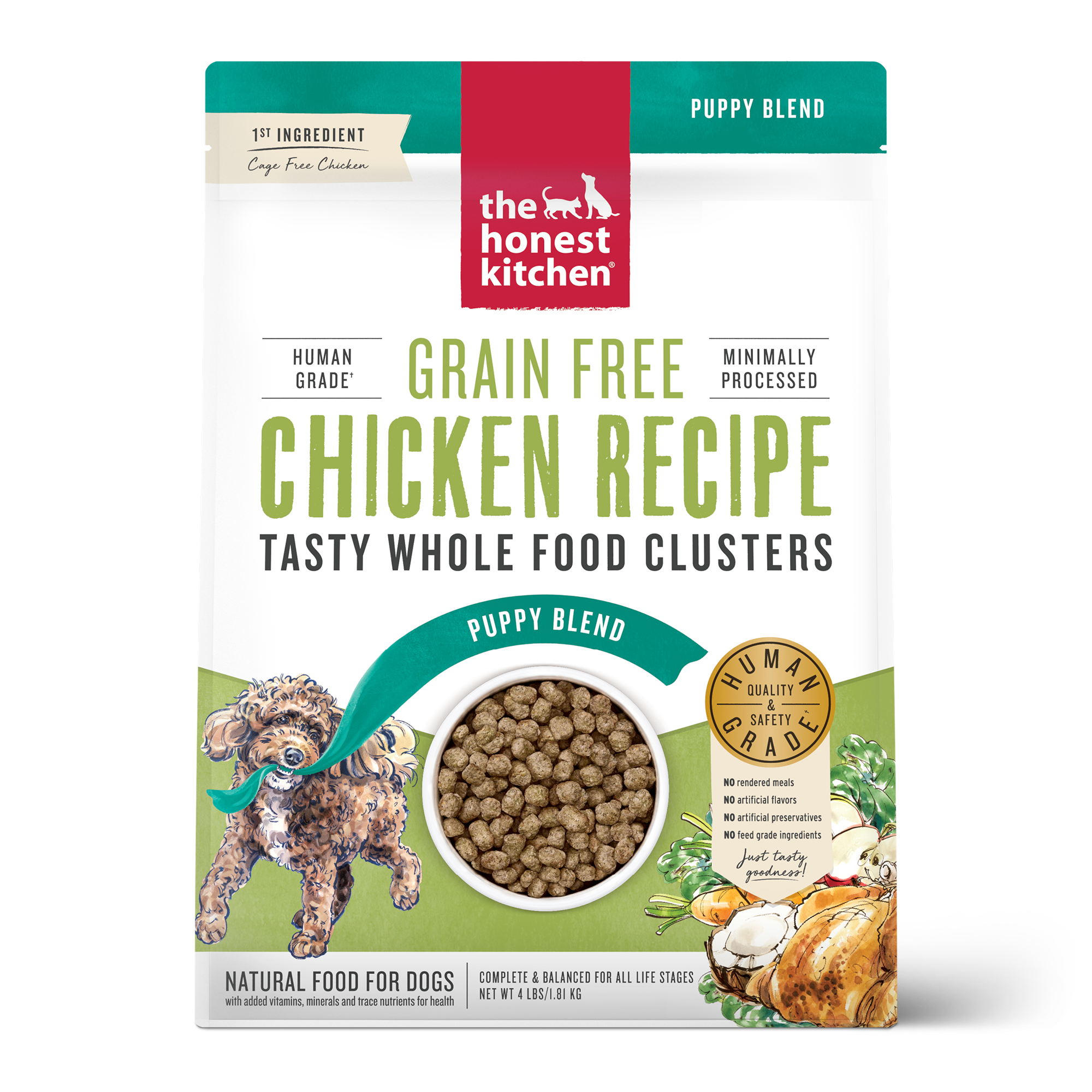 Chicken Puppy Food Clusters -Grain Free